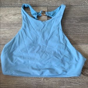 Aerie blue halter bikini top